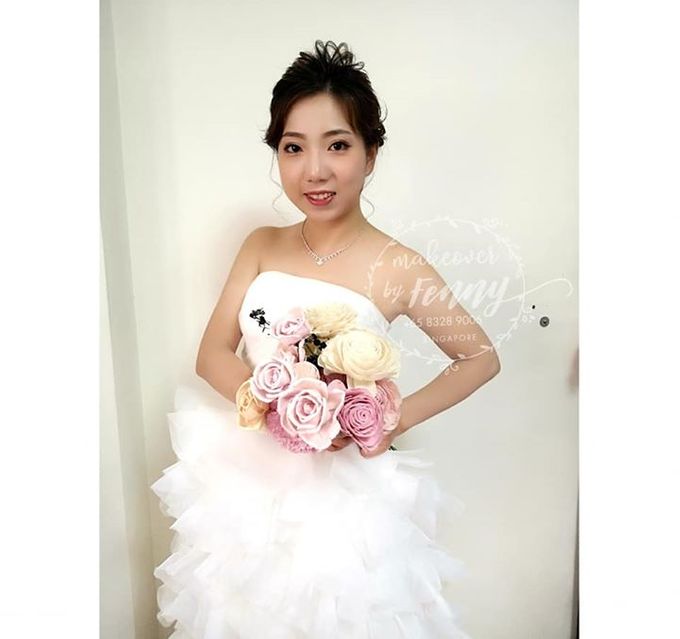 Bridal make up and hairdo for short hair by Fennymakeupartist - 004 Bridal make up and hairdo for short hair by Fennymakeupartist - 004