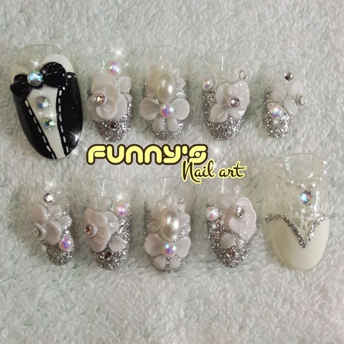 Wedding Nails by Funny's Nail art - 014 Wedding Nails by Funny's Nail art - 014