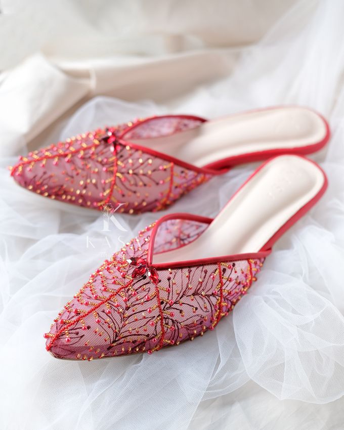 Chilli Red for Bridal Shoes by Kasa The Label - 006