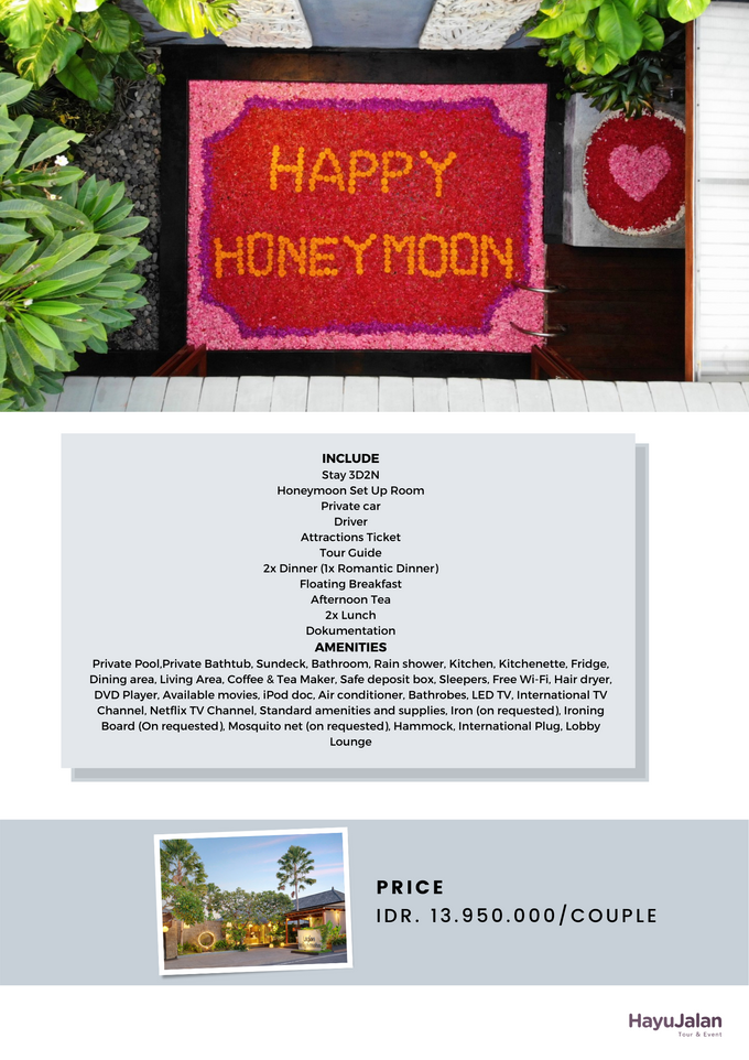 HONEYMOON PACKAGE BALI 3D2N by Hayujalan Tour & Event - 006