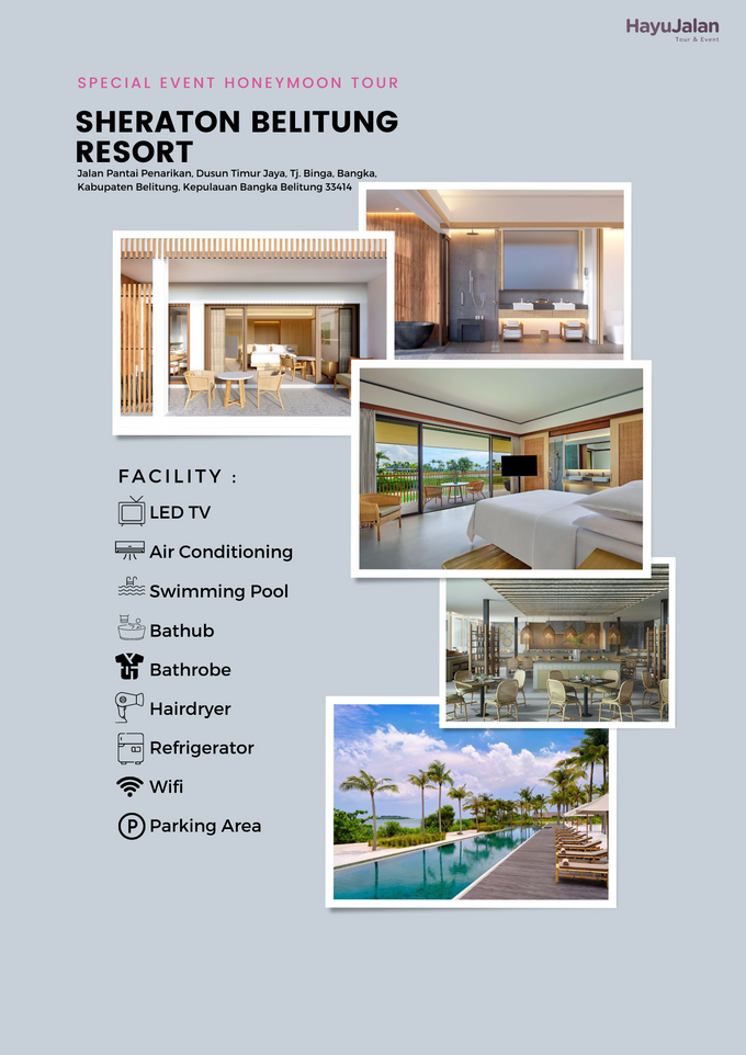 HONEYMOON PACKAGE BELITUNG 3D2N by Sheraton Belitung Resort - 001 HONEYMOON PACKAGE BELITUNG 3D2N by Sheraton Belitung Resort - 001