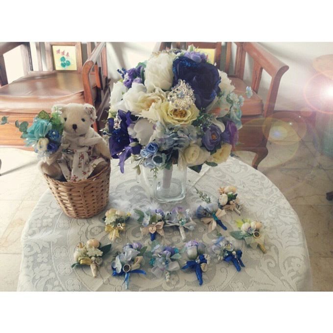 ISABELLA BLEU WEDDING BOUQUET by LUX floral design - 003