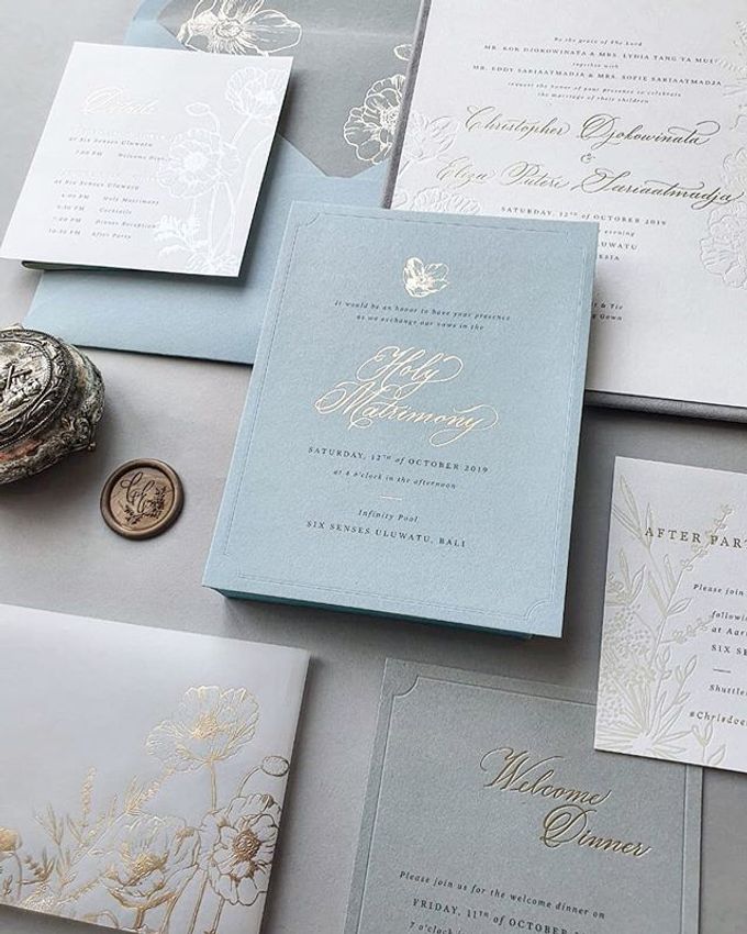 Chris & Eliza by Pensée invitation & stationery - 007 Chris & Eliza by Pensée invitation & stationery - 007