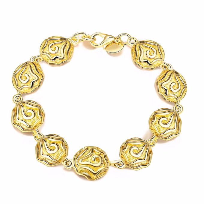 TIARIA Rose Shaped Gold Bracelet Perhiasan Gelang Emas by TIARIA - 003