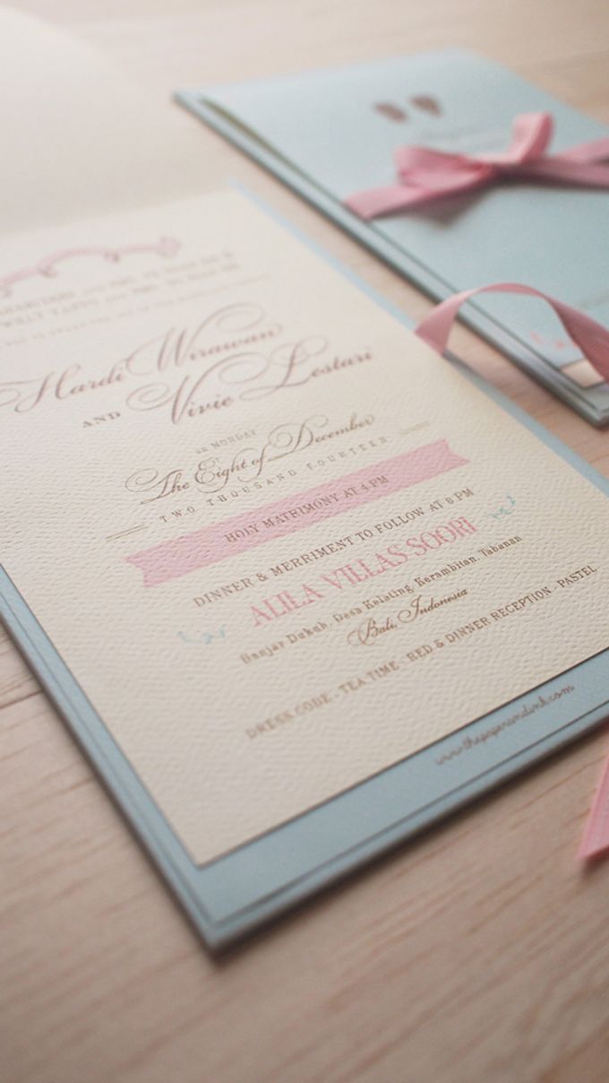 Romantic Pink & Blue by The Paper & Ink - 003