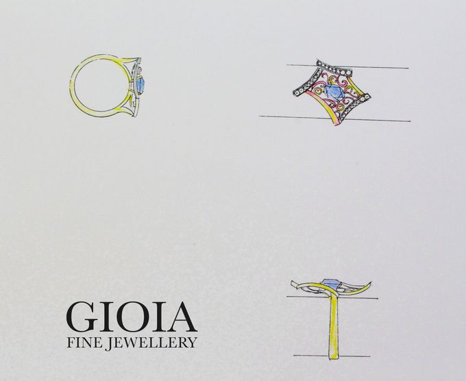 Blue Sapphire Ring by GIOIA FINE JEWELLERY - 001 Blue Sapphire Ring by GIOIA FINE JEWELLERY - 001