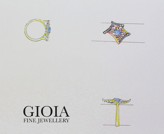 Blue Sapphire Ring by GIOIA FINE JEWELLERY - 001