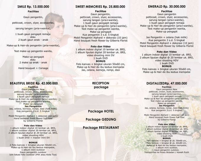 Pricelist Rubens Bridal by Rubens Wedding Planner - 001 Pricelist Rubens Bridal by Rubens Wedding Planner - 001