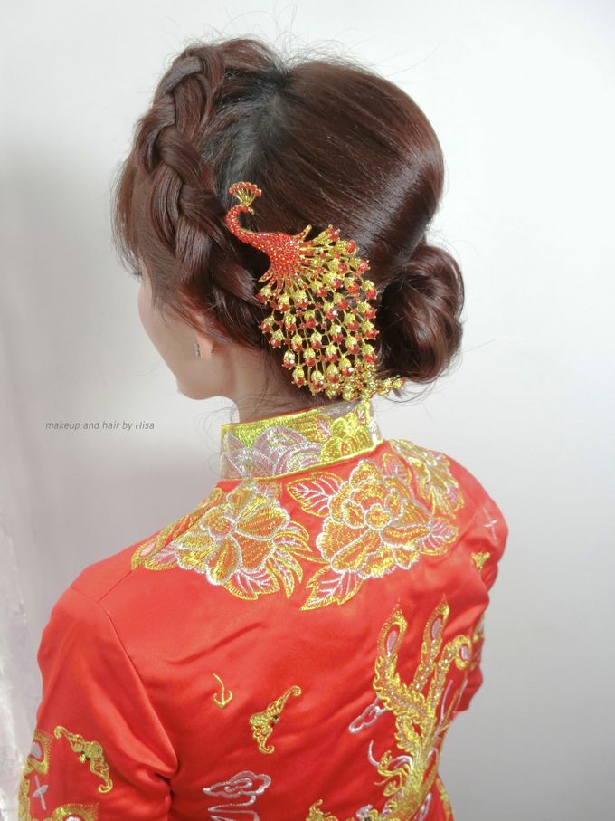 short hair bride practical makeup & hairstyle by Cocoon makeup and hair - 012