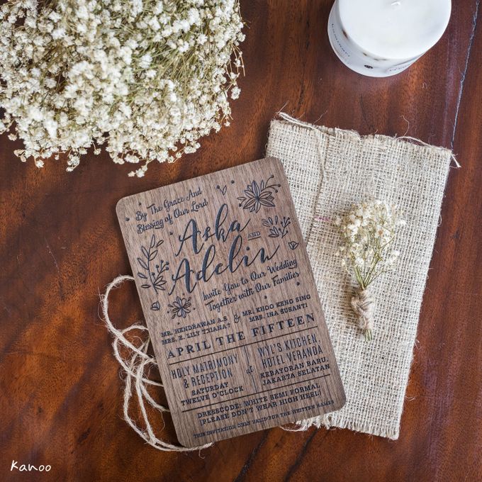 Wedding Invitation - Forever Rustic by Kanoo Paper & Gift - 001 Wedding Invitation - Forever Rustic by Kanoo Paper & Gift - 001