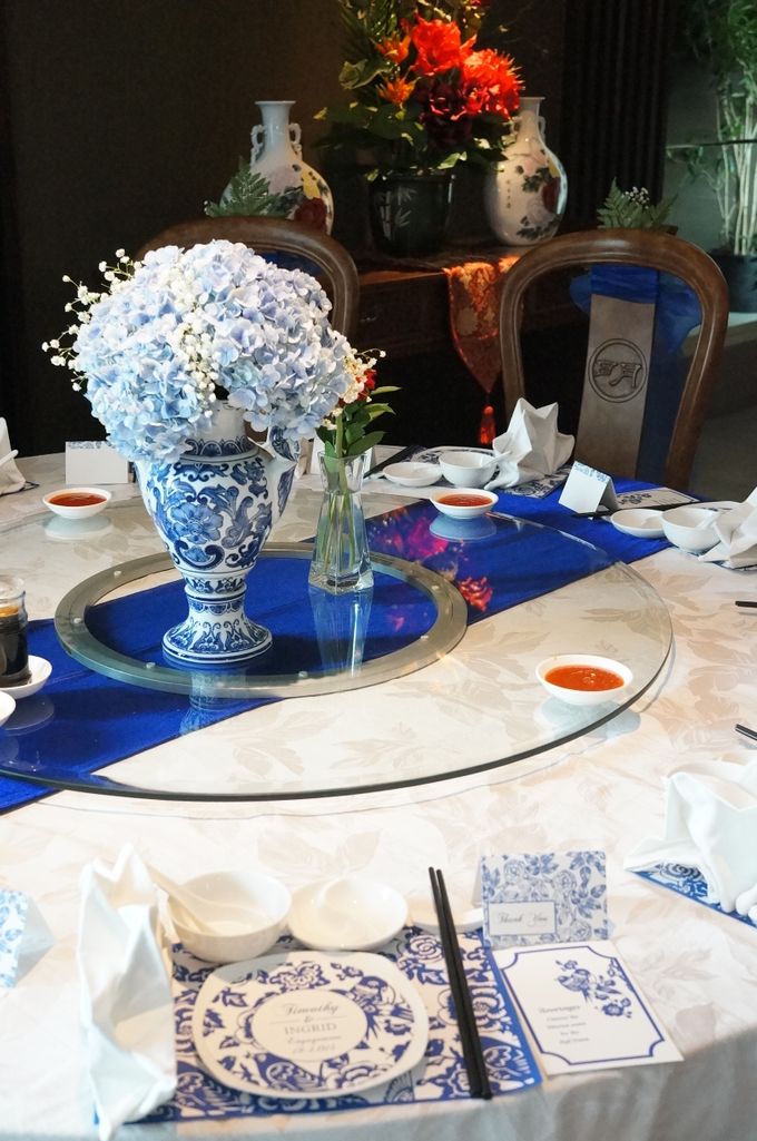 Chinoiserie Blue Themed Engagement by La Bloom Florist - 003 Chinoiserie Blue Themed Engagement by La Bloom Florist - 003