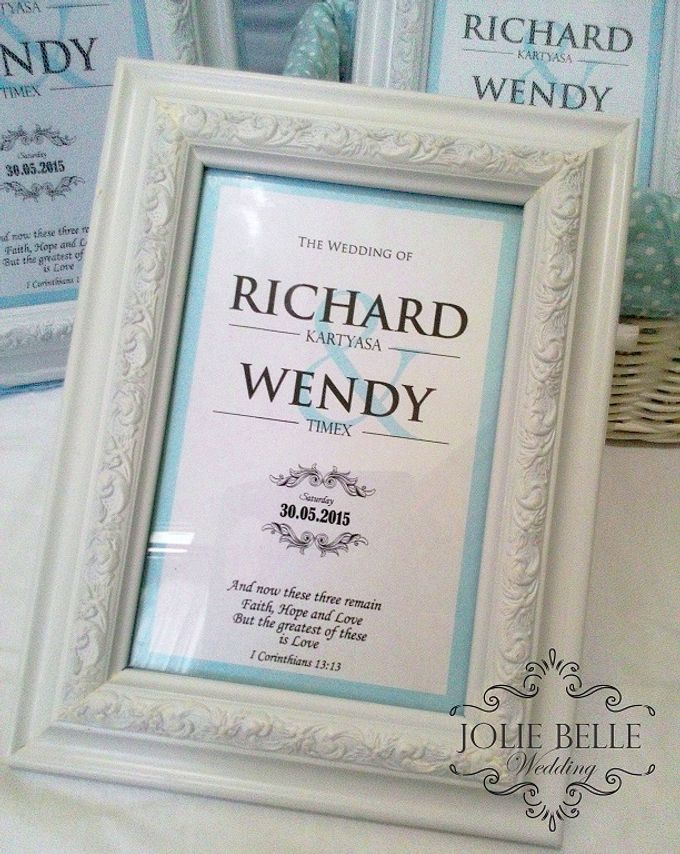 Photo Frame Gift Richard & Wendy by Jolie Belle - 002