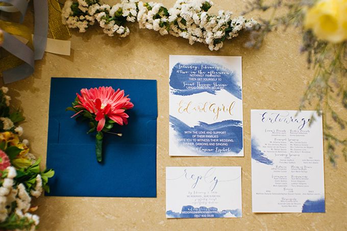 Watercolor and Calligraphy Wedding Invitations by First of April - 011 Watercolor and Calligraphy Wedding Invitations by First of April - 011