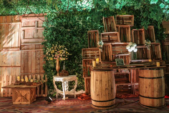 Rustic Garden Wedding Pullman Central Park by Evlin Decoration - 006