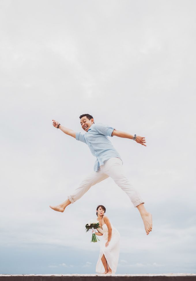 Sam & Chloe Barefoot Wedding by HOTEL NIKKO BALI BENOA BEACH - 032