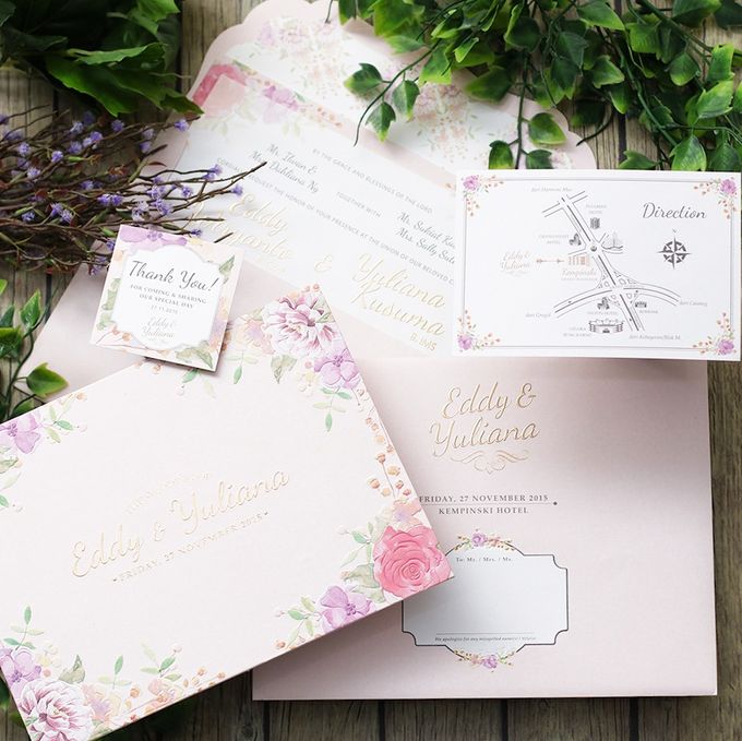 Eddy and Yuliana Wedding Invitation by INK Design & Printing - 001