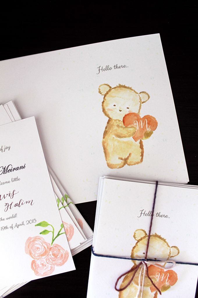 Mavis One Month Birth Announcement by Meilifluous Calligraphy & Design - 002 Mavis One Month Birth Announcement by Meilifluous Calligraphy & Design - 002