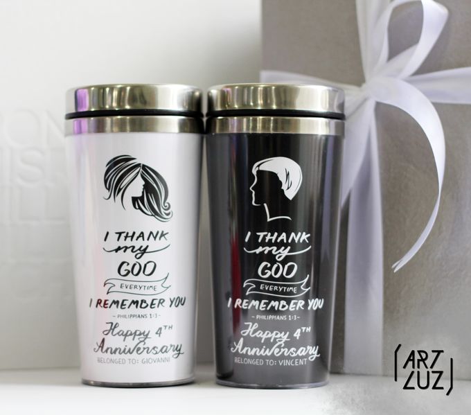 Custom Couple Tumblers with Theme by Artluz - 012 Custom Couple Tumblers with Theme by Artluz - 012