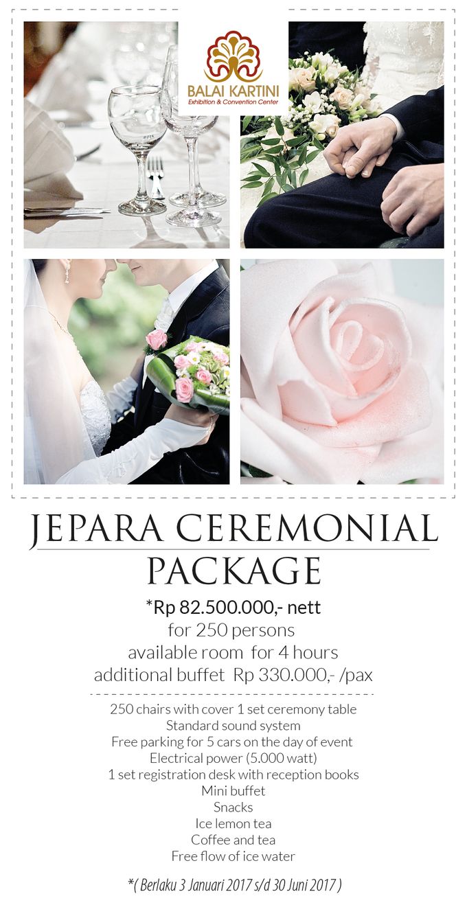 Wedding Promo by BALAI KARTINI - Exhibition and Convention Center - 001 Wedding Promo by BALAI KARTINI - Exhibition and Convention Center - 001