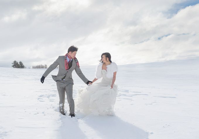 Winter Prewedding Hokkaido, Japan; the Otaru canal, Niseko slopes by John15 Photography - 001 Winter Prewedding Hokkaido, Japan; the Otaru canal, Niseko slopes by John15 Photography - 001