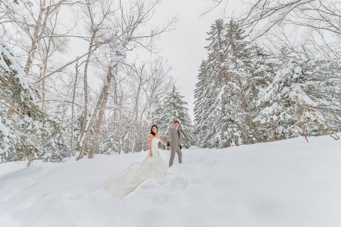 Winter Prewedding Hokkaido, Japan; the Otaru canal, Niseko slopes by John15 Photography - 006 Winter Prewedding Hokkaido, Japan; the Otaru canal, Niseko slopes by John15 Photography - 006