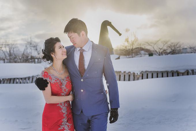 Winter Prewedding Hokkaido, Japan; the Otaru canal, Niseko slopes by John15 Photography - 015 Winter Prewedding Hokkaido, Japan; the Otaru canal, Niseko slopes by John15 Photography - 015
