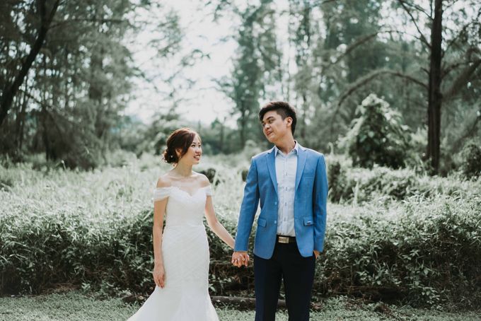 Off shoulder mermaid gown by Kelly's Bridals - 002