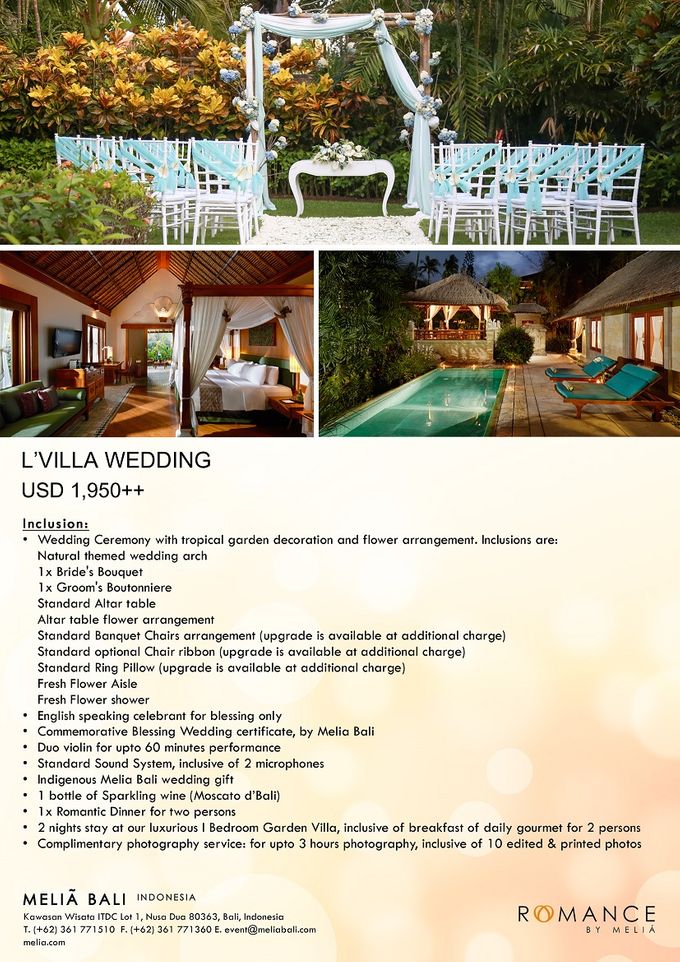 New Wedding Package by Meliá Bali Indonesia - 004 New Wedding Package by Meliá Bali Indonesia - 004