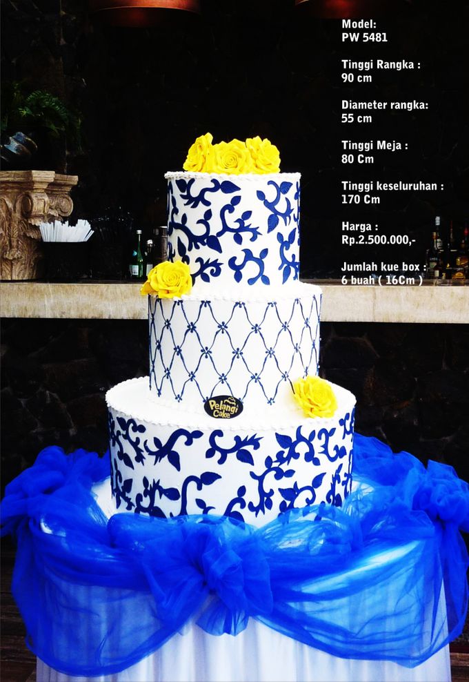 Wedding Cake 3 Tiers by Pelangi Cake - 003 Wedding Cake 3 Tiers by Pelangi Cake - 003