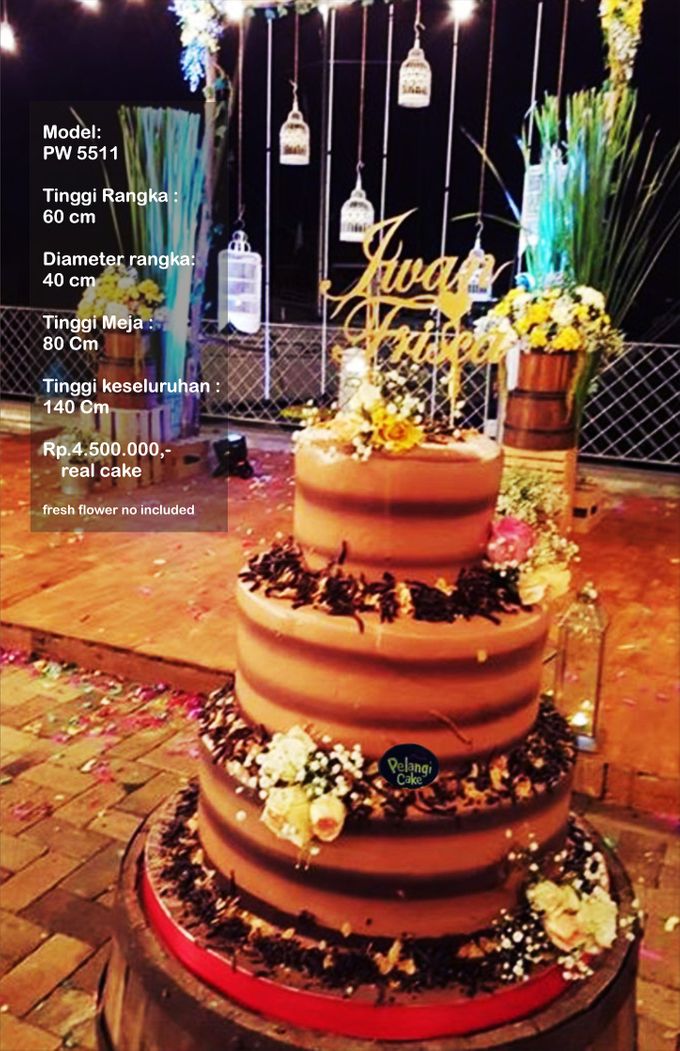 Wedding Cake 3 Tiers by Pelangi Cake - 001 Wedding Cake 3 Tiers by Pelangi Cake - 001