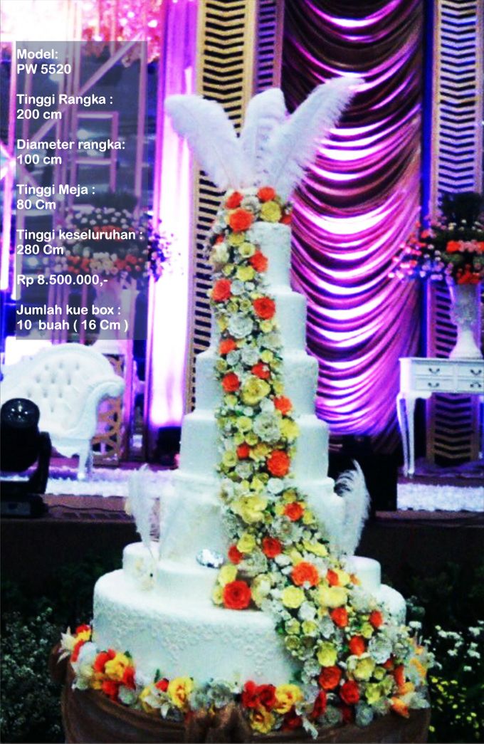 wedding cake 7 tiers by Pelangi Cake - 003