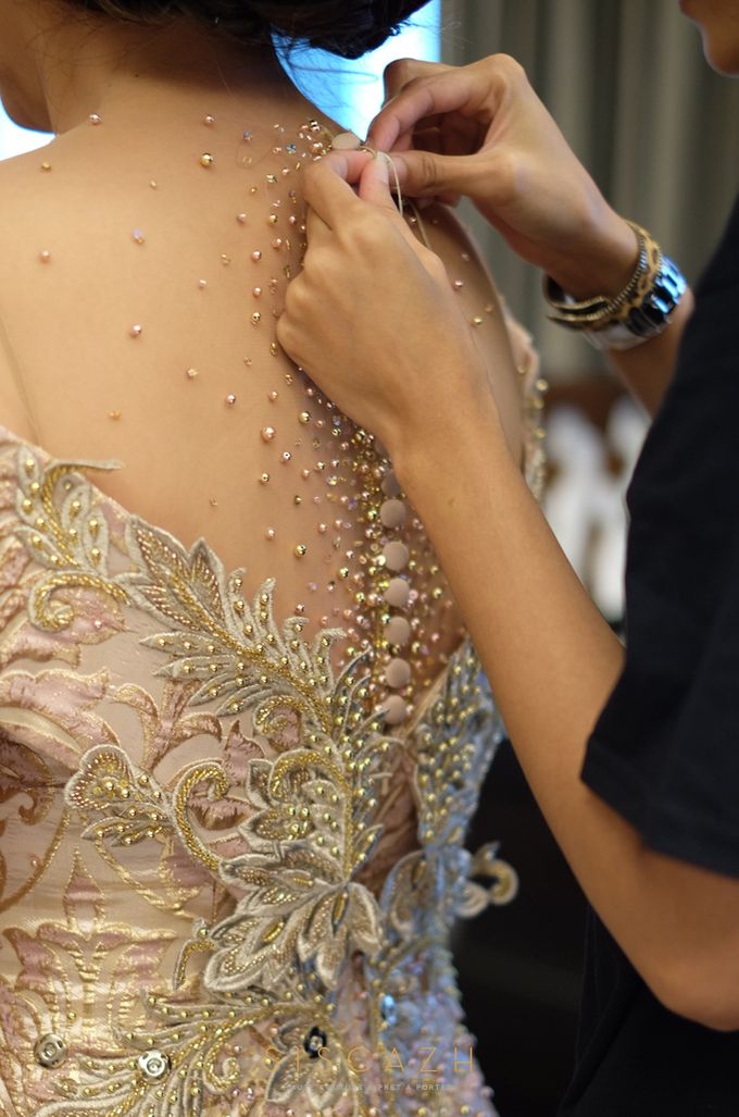 Rose Gold Evening Gown by Sisca Zh - 003 Rose Gold Evening Gown by Sisca Zh - 003