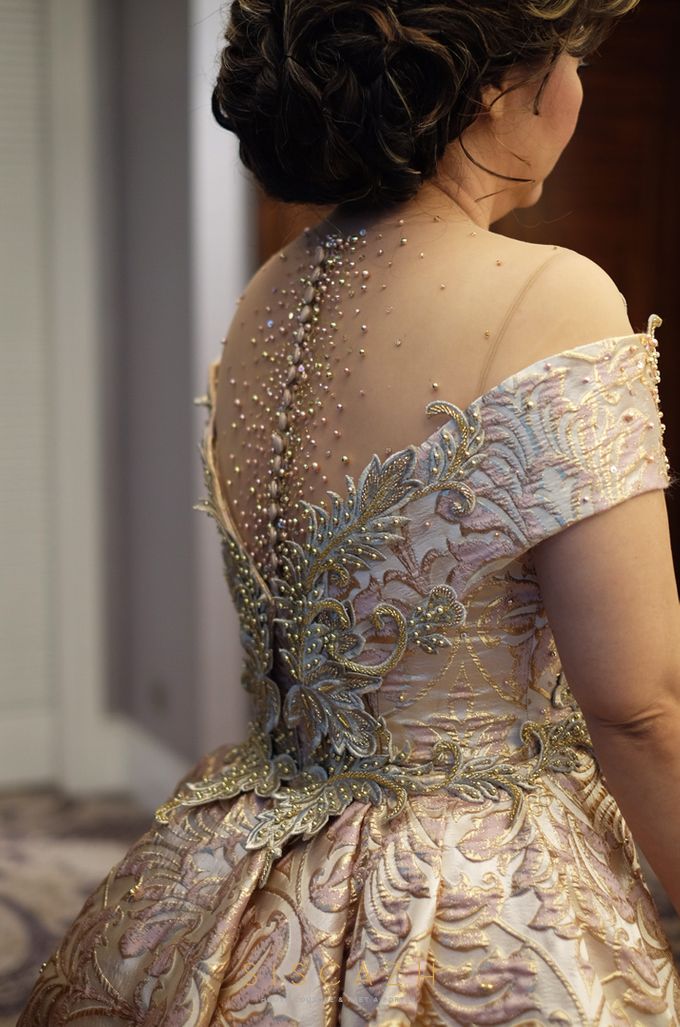 Rose Gold Evening Gown by Sisca Zh - 007 Rose Gold Evening Gown by Sisca Zh - 007