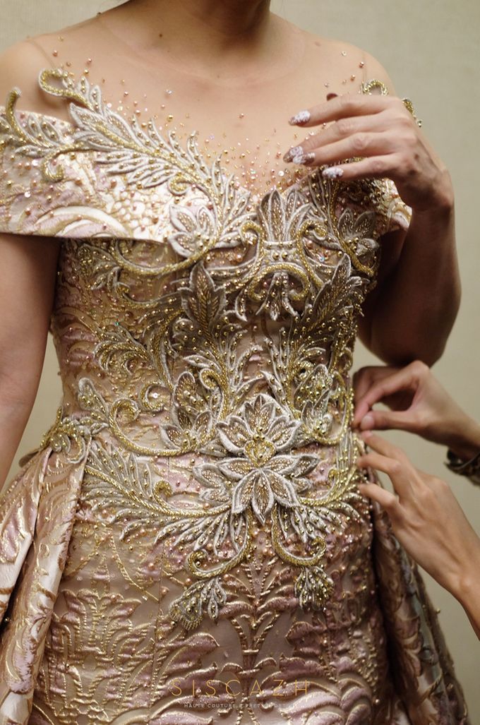Rose Gold Evening Gown by Sisca Zh - 009 Rose Gold Evening Gown by Sisca Zh - 009