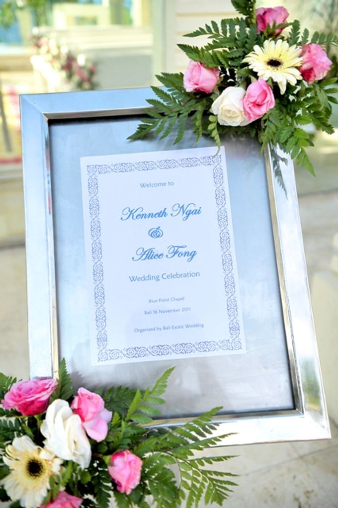 Welcome Board Weddings by Bali Exotic Wedding Organizer - 001 Welcome Board Weddings by Bali Exotic Wedding Organizer - 001
