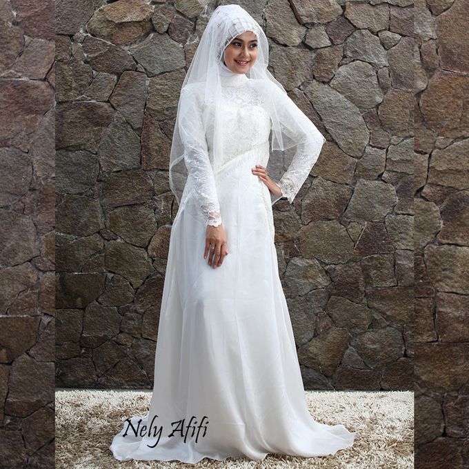 Wedding Dres Muslimah Brocade by Wedding Dress Muslimah Designer - 009