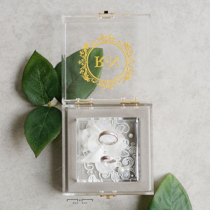 Wedding Ring Box Lace & Pearl by NINbox.box - 003 Wedding Ring Box Lace & Pearl by NINbox.box - 003
