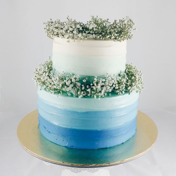 Floral Botanical Wedding Cake by Orange Maple Bakery - 004 Floral Botanical Wedding Cake by Orange Maple Bakery - 004