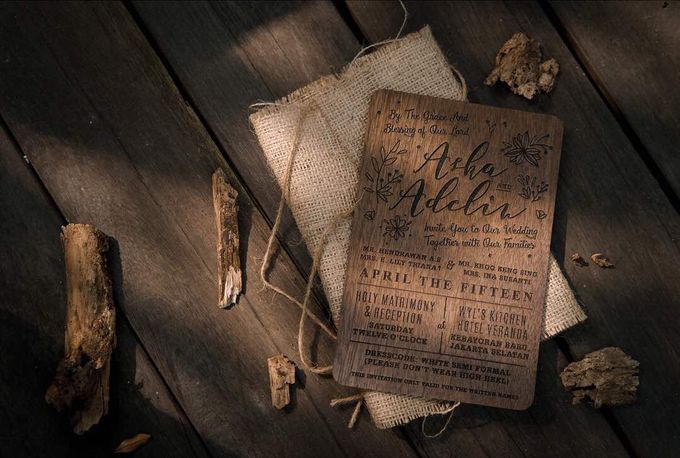 Wedding Invitation - Forever Rustic by Kanoo Paper & Gift - 004 Wedding Invitation - Forever Rustic by Kanoo Paper & Gift - 004
