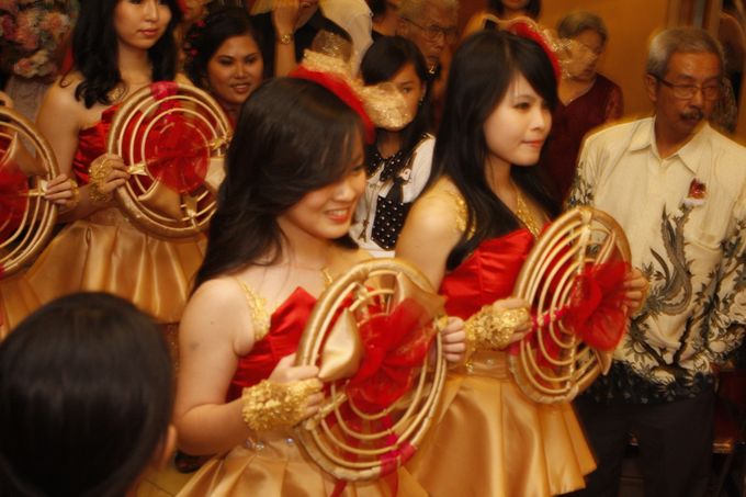 Red Gold gown by Various Dance Enterprise - 004