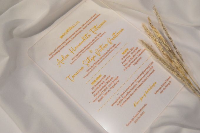 Aulia & Taruna - Acrylic UV Flatbed Wedding invitation with envelope by Keeano Project - 003 Aulia & Taruna - Acrylic UV Flatbed Wedding invitation with envelope by Keeano Project - 003