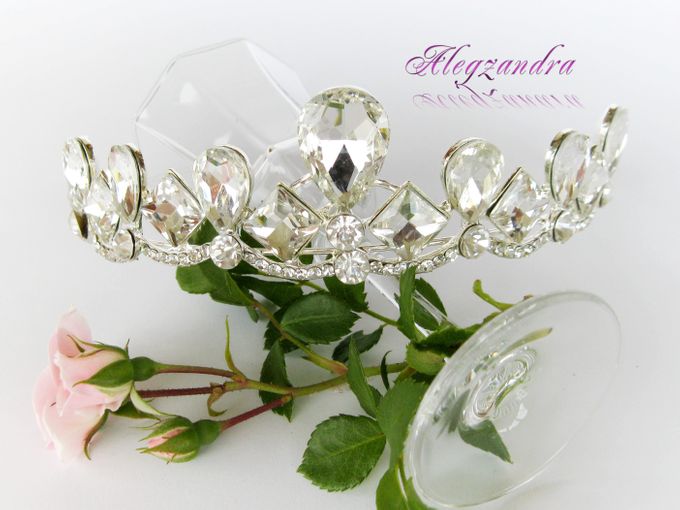 Bridal Tiara by Pamela Falli - 008 Bridal Tiara by Pamela Falli - 008
