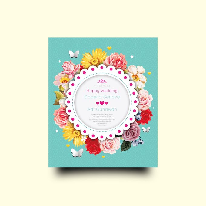 Capella and Adi Wedding Greeting Card by popwedd.inc - 001