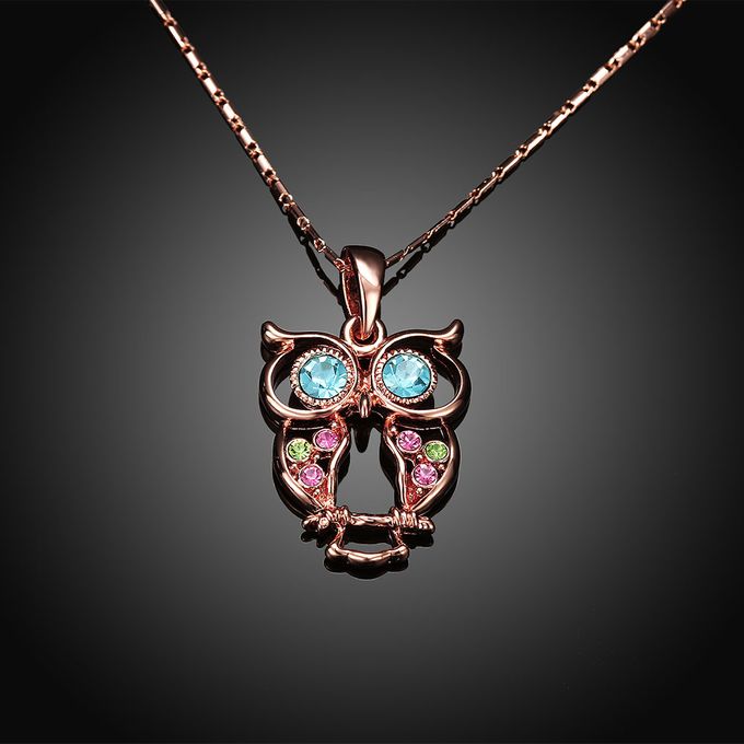 Tiaria 18K Fashion Popular Owl Necklace 