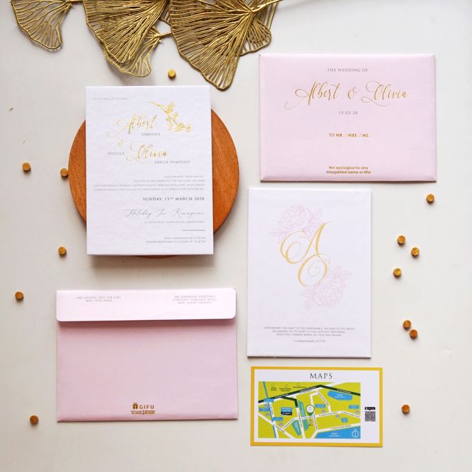 Albert & Olivia Wedding by Gifu Invitation & Souvenir - 001