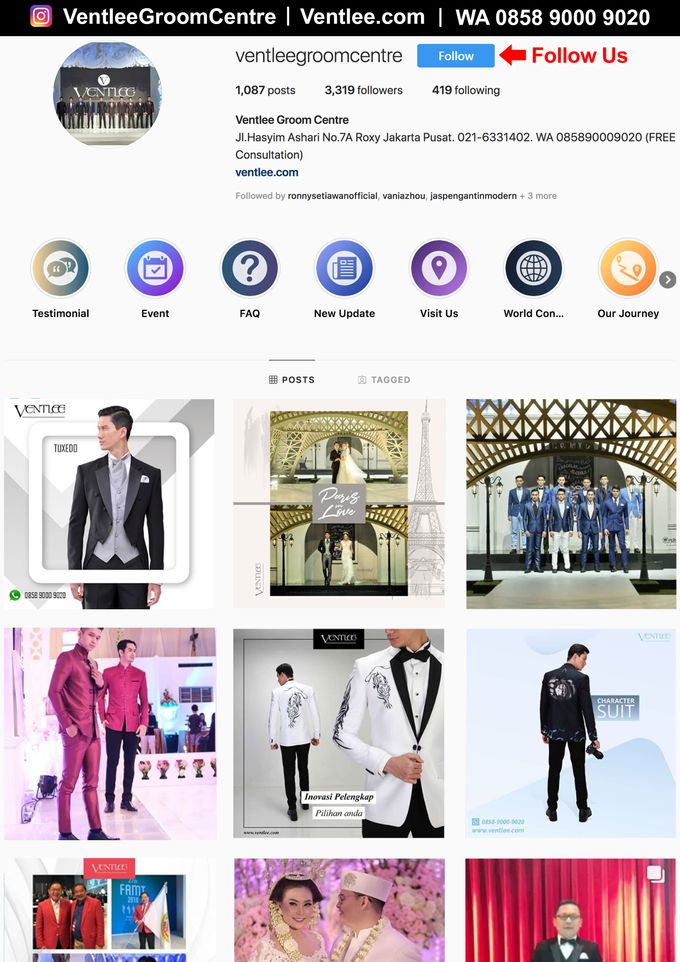 Youtube & Instagram Ventlee by Ventlee Groom Centre - 002
