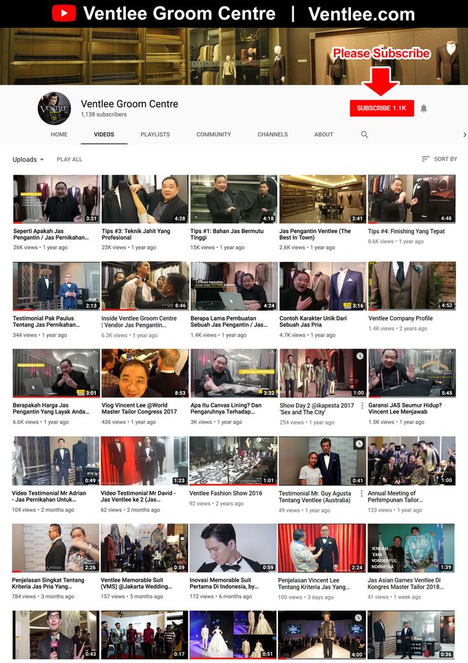 Youtube & Instagram Ventlee by Ventlee Groom Centre - 001 Youtube & Instagram Ventlee by Ventlee Groom Centre - 001