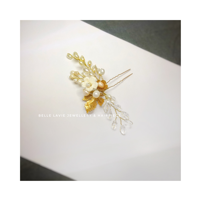 Gold Sakura Hairpin for Ms.Disa by Belle La_vie - 002