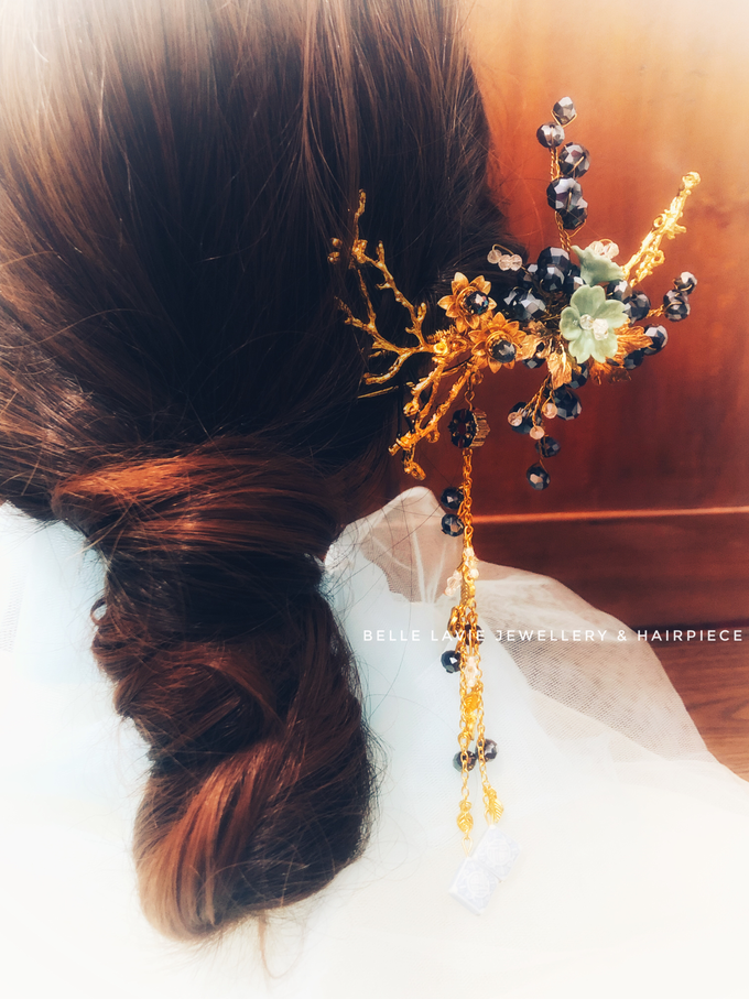 Blue Berry Chinese Hairpin  by Belle La_vie - 001