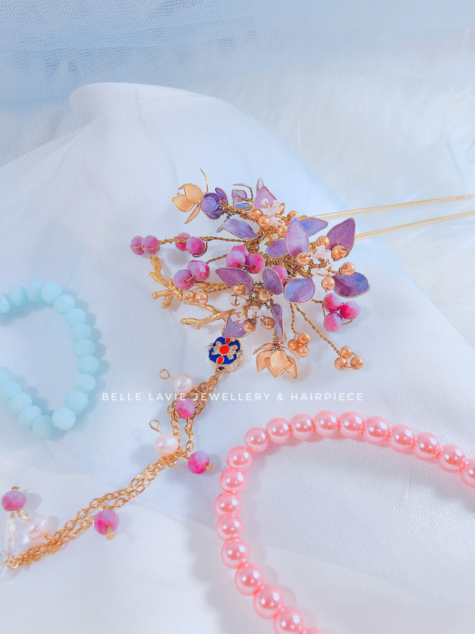 Hydrangea Chinese Hairstick by Belle La_vie - 002 Hydrangea Chinese Hairstick by Belle La_vie - 002